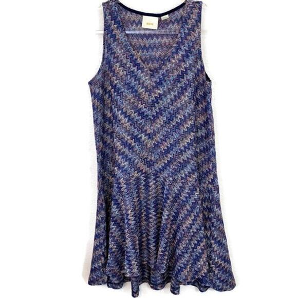 Anthropologie Dresses & Skirts - MAEVE by Anthro Womens Dress Size S Drop Waist Sleeveless Knit Rainbow Flapper